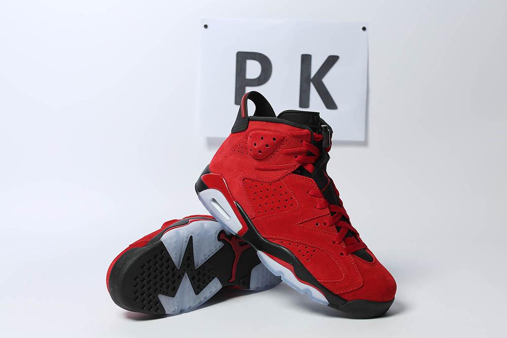 PK GOD Jordan 6 Retro Black Red RETAIL MATERIALS READY TO SHIP